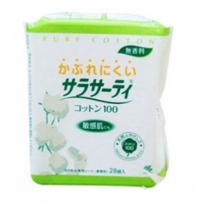 KOBAYASHI "Pure Cotton" Ежедневные гигиенические прокладки 28 шт. ― Японская косметика в Краснодаре