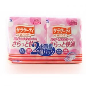KOBAYASHI "W Powder" Ежедневные гигиенические ароматизированные прокладки 40 шт. х 2 ― Японская косметика в Краснодаре