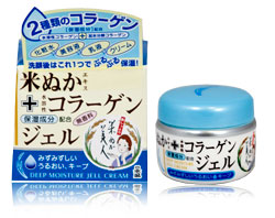  "Komenuka Bijin" "Deep Moisture Jell Cream" Глубоко увлажняющий гель для лица с коллагеном 70 гр. 1/36 ― Японская косметика в Краснодаре