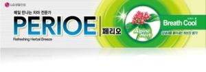 LG H&H(Южная Корея) "Perioe Breath Cool" Зубная паста с фтором,  для профилактики кариеса, с ароматом альпийских трав, 150 г ― Японская косметика в Краснодаре