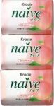 KRACIE(Kanebo) "Naive" Туалетное мыло (твердое) с экстрактом персика 95 г*3шт