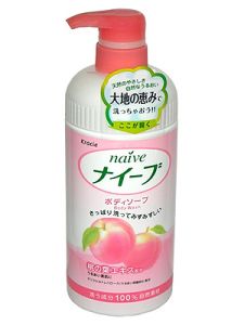 KRACIE(Kanebo) "Naive" Жидкое мыло для тела с экстрактом персика 650 мл. ― Японская косметика в Краснодаре