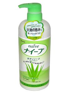 KRACIE(Kanebo) "Naive" Жидкое мыло для тела с экстрактом алоэ 650 мл. ― Японская косметика в Краснодаре