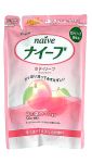 KRACIE(Kanebo)  "Naive" Жидкое мыло для тела с экстрактом персика (сменная упаковка)  585 мл