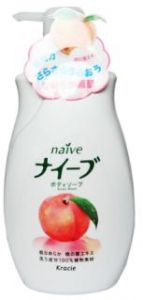 KRACIE(Kanebo) "Naive" Жидкое мыло для тела с экстрактом персика 580 мл ― Японская косметика в Краснодаре