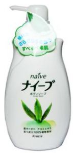 KRACIE(Kanebo) "Naive" Жидкое мыло для тела с экстрактом алоэ 580 мл ― Японская косметика в Краснодаре