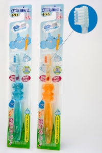 KAWANISHI "Crystal animals" Зубная щетка для детей от 1.5 до 6 лет «Слоненок» ― Японская косметика в Краснодаре