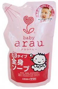 SARAYA "Arau Baby" Гель для купания малышей 400 мл (запасной блок) ― Японская косметика в Краснодаре