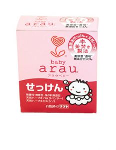 SARAYA "Arau Baby" Туалетное твердое мыло для малышей 100 г ― Японская косметика в Краснодаре