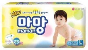 LG H&H (Южная Корея) "New Maman" Подгузники детские одноразовые, размер L, (10-15 кг), 26 шт. ― Японская косметика в Краснодаре