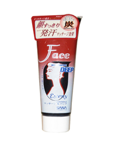SANA Гель для глубокого очищения кожи и массажа лица с золой 160 г ― Японская косметика в Краснодаре