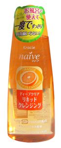 KRACIE(Kanebo) "Naive" Глубокоочищающее средство для удаления макияжа с экстрактом плодов апельсина 170 мл ― Японская косметика в Краснодаре