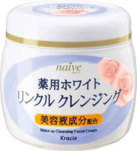 KRACIE(Kanebo) "Naive" Очищающий крем с экстратами подснежника и розы  250 г ― Японская косметика в Краснодаре