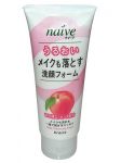 KRACIE(Kanebo) "Naive" пенка для умывания и снятия макияжа для нормальной и сухой кожи с экстрактом листьев персикового дерева 140 г