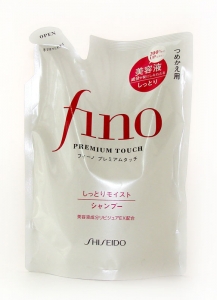 SHISEIDO "FINO Premium Touch" Восстанавливающий шампунь для жирных и нормальных волос (с маточным молочком пчёл) 400 мл  (з/б) ― Японская косметика в Краснодаре