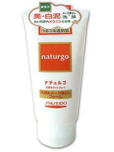 SHISEIDO "Naturgo" Пенка для умывания и снятия макияжа с белой глиной и минералами 120 г ― Японская косметика в Краснодаре