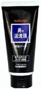 SHISEIDO "Naturgo" Мужская пенка для умывания лица с ментолом (чёрная) 130 г ― Японская косметика в Краснодаре