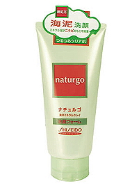 SHISEIDO "Naturgo" Пенка для умывания с минеральной морской глиной против прыщей 120 г ― Японская косметика в Краснодаре